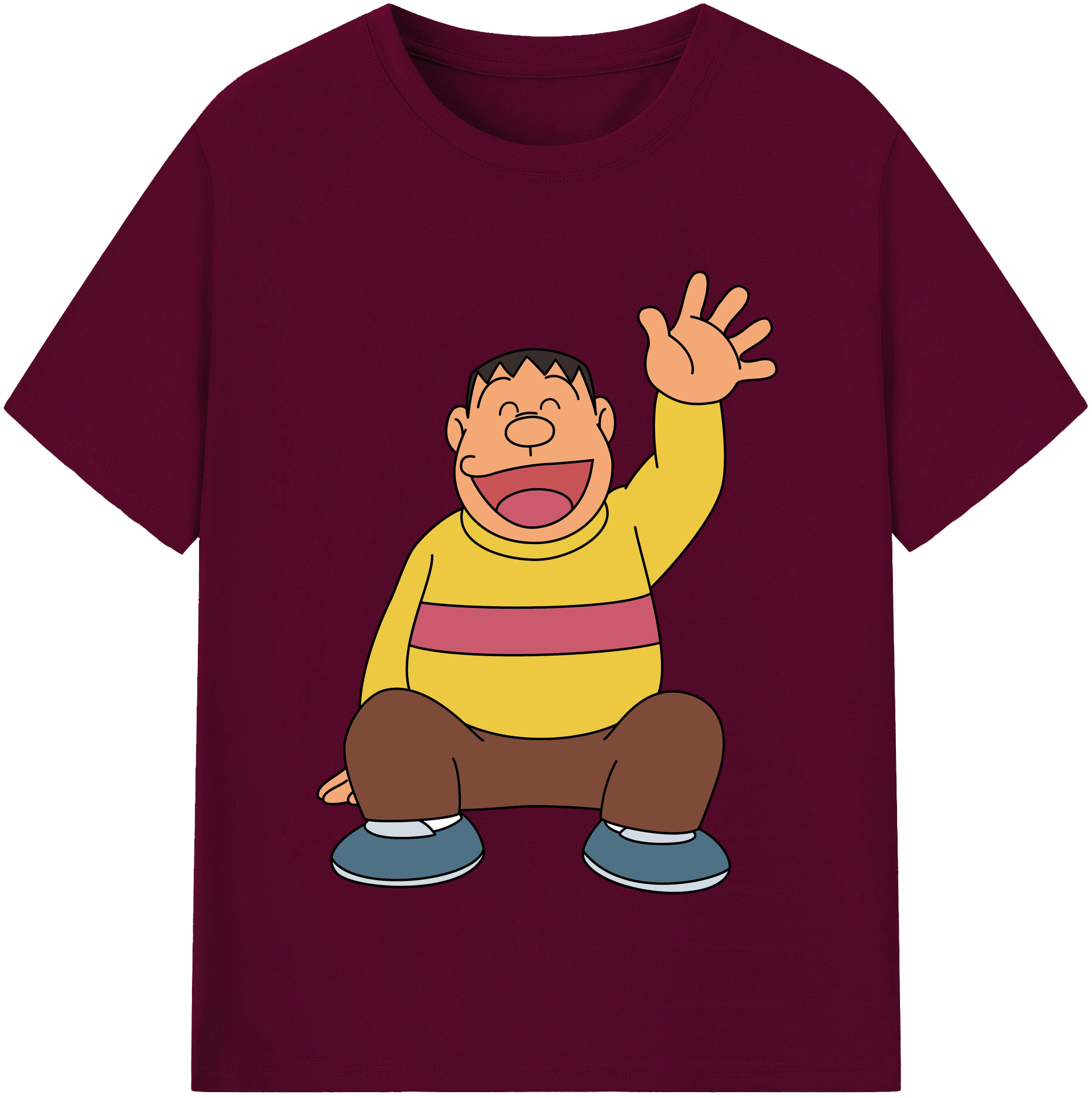 （画像用） ドラえもん 剛田武 Doraemon Gouta Takeshi レディースカジュアルプリントTシャツ（綿100％）